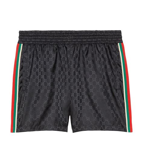 gucci black short|Gucci jacquard shorts.